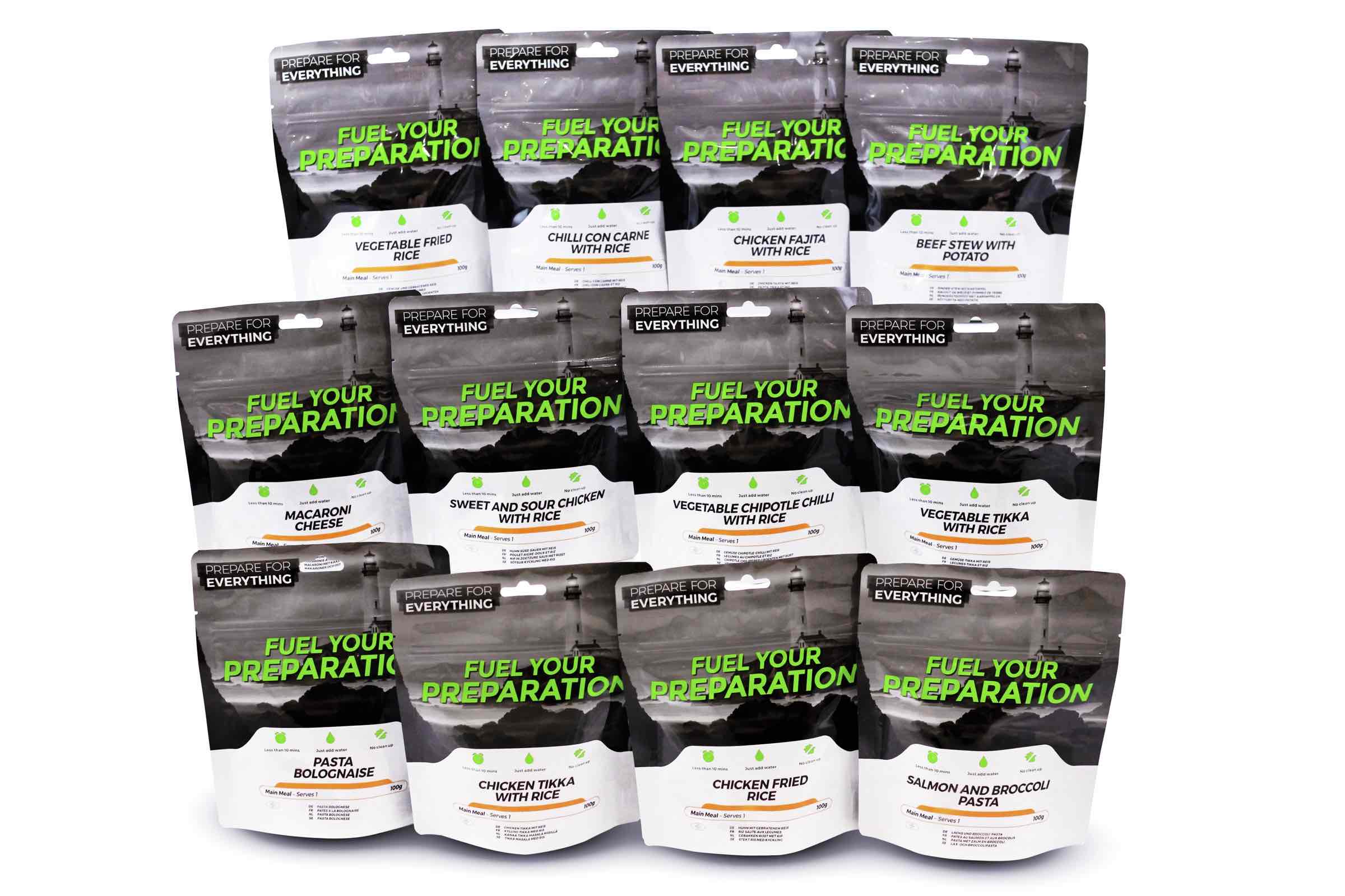 Emergency Food '14 Meal' Sample Pack Fuel Your Preparation