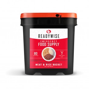 Meat and Rice '80 Serving' Emergency Food Bucket